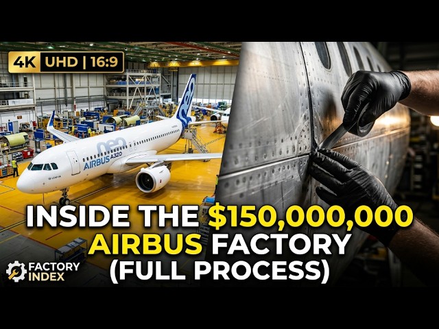 Inside the $150,000,000 Airbus Factory – (Full Process) How Commercial Jets Are Built