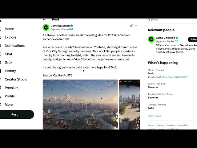 Imagine a 24/7 GTA 6 Vice City Livestream Before Launch