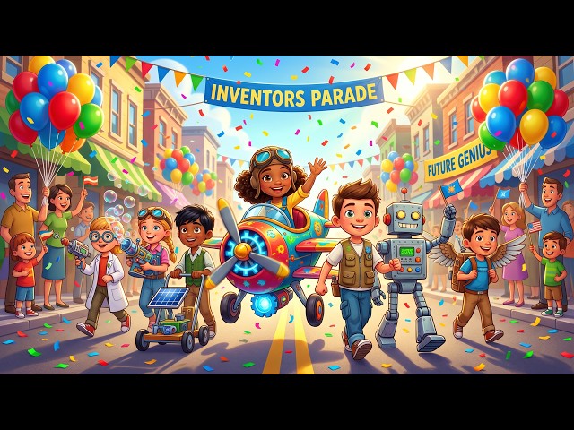 Inventor’s Parade 🛠️🎉  Meet Amazing Inventors  Fun for Kids  Biuda Kids
