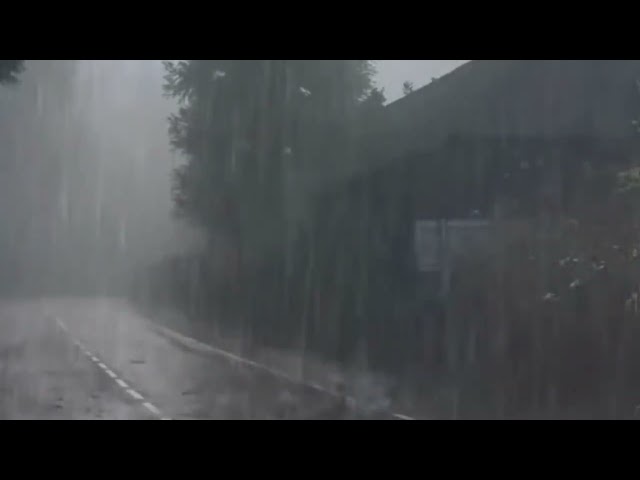 Heavy Thunderstorm Sounds  Relaxing Rain Thunder And Lightning Ambience for Sleep  HD Nature Video