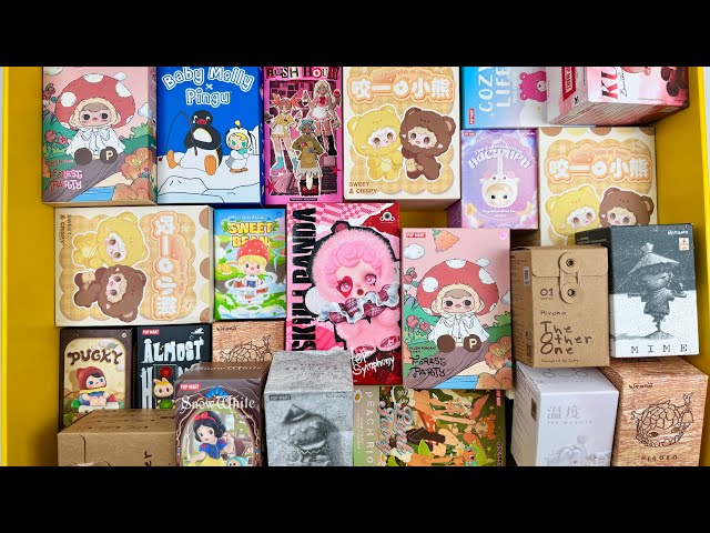 51 minutes of ASMR for Sleep PopMart mystery surprise blind box Unboxing Satisfying Sounds NoTalking