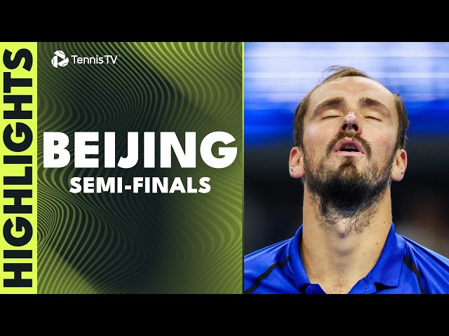 Medvedev BATTLES Djokovic; De Minaur Faces Hurkacz | Beijing 2026 Semi-Final Highlights