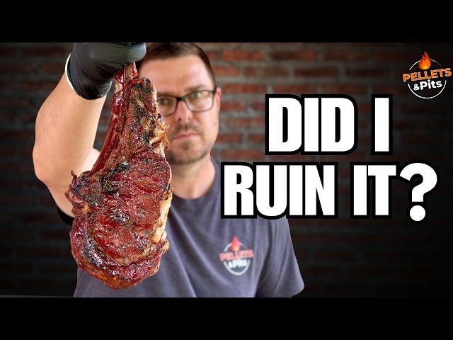 I Just RUINED this Smoked Tomahawk Steak (BUT Not According to My Wife!)
