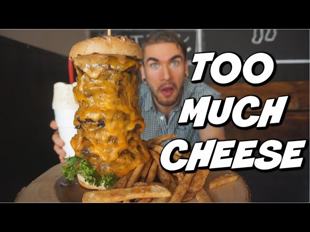 INSANELY CHEESY BURGER CHALLENGE In Utah! Salt Lake City | Man Vs Food