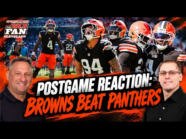 🚨 BROWNS POSTGAME REACTION 🚨: Deshaun Watson leads 21-18 fourth quarter comeback win over Panthers