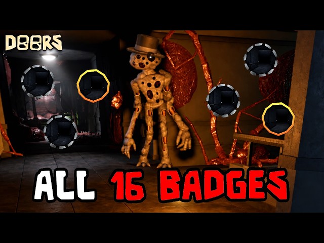 How To Get All 16 NEW BADGES in DOORS THE STAIRWELL ACCESS GRANTED UPDATE!!! #doors #roblox