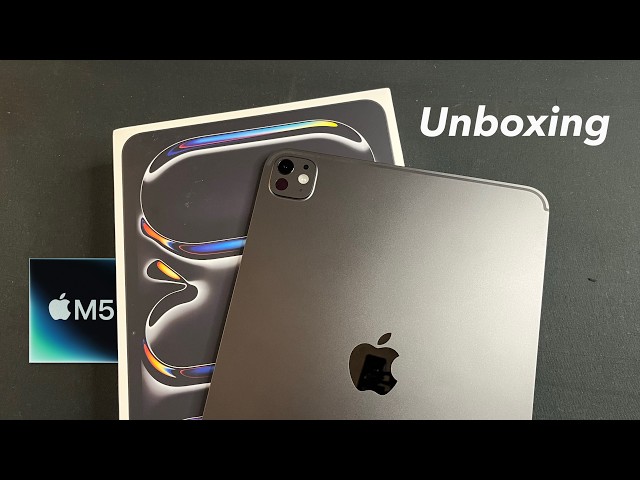 M5 iPad Pro Unboxing (11-inch, Space Black) 