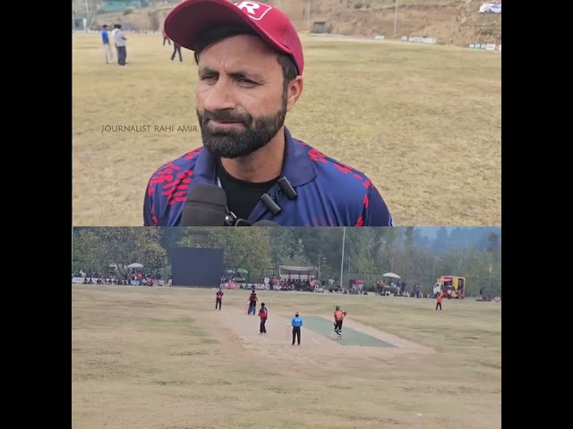 #International cricketer Parveez Rasool Speaks during Final Match of Seer Hamdan cricket League