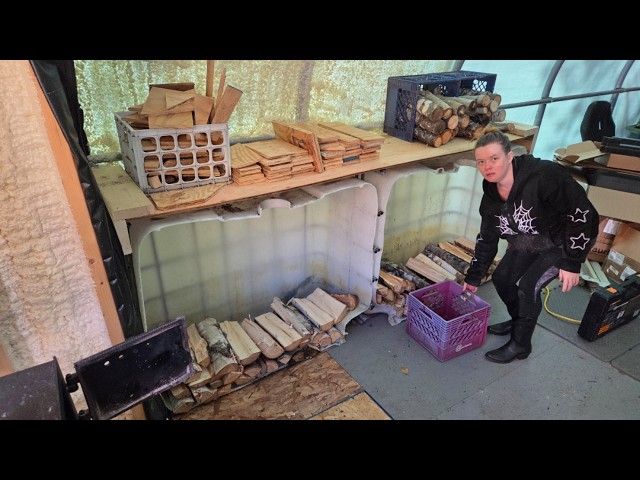 IBC Tote DIY Fire Wood Rack Free