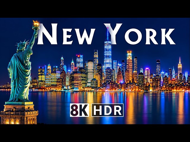 NEW YORK 8K | Skyline Majesty | HDR Dolby Vision™ 60FPS 4K video | 16K ULTRA HD TV