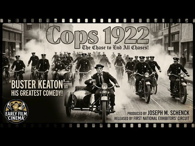 ESCAPE The Entire Police Force! Ultimate Buster Keaton Slapstick Chase - Cops (1922)