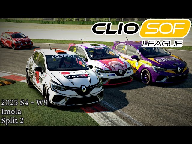 Clio Cup SoF League | S4 2025 - Week 9 | Imola | Split 2