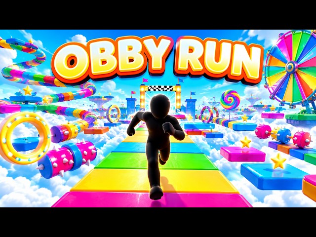 Warm up POV OBBY RUN 🌈 | 3D Immersive Interactive Workout | Can You Dodge Every Obstacle?