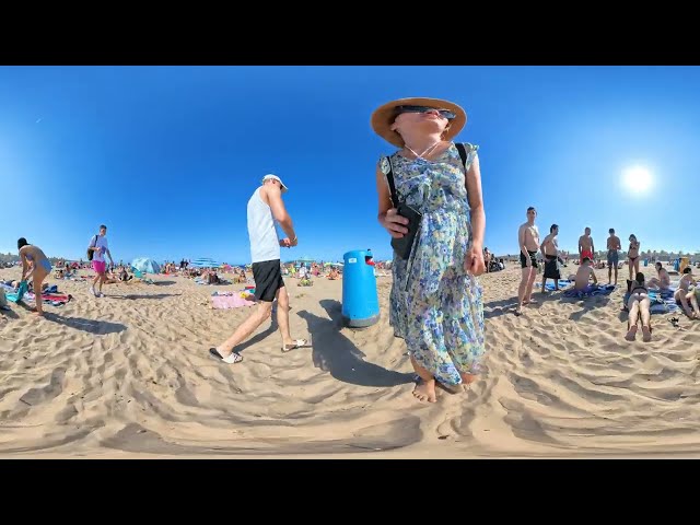Quiet VR 360° Beach Walk at Playa de Tavernes de la Valldigna — Summer 2025