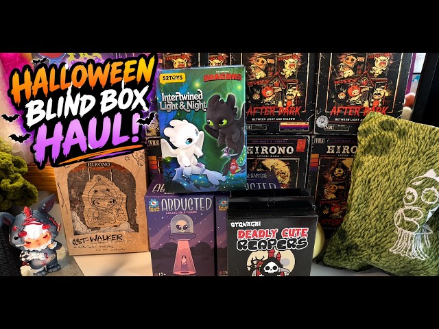 Another HALLOWEEN Blind Box Haul! 👻 Hirono After Dark, Kaleidos Creative, Poppy Playtime + MORE! 🎃