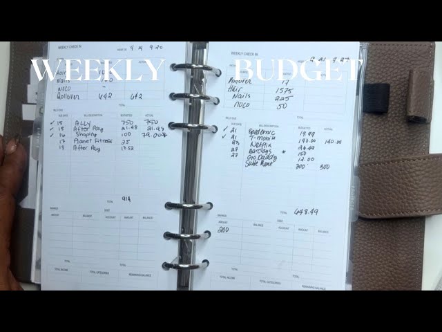 WEEKLY BUDGET AND BUDGET FAIL