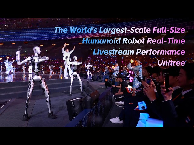 The World's Largest-Scale Full-Size Humanoid Robot Real-Time Livestream Performance