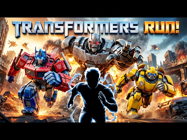 4K 🤖 TRANSFORMERS RUN! | ESCAPE MEGATRON | Immersive Interactive Warm Up | FULL #76