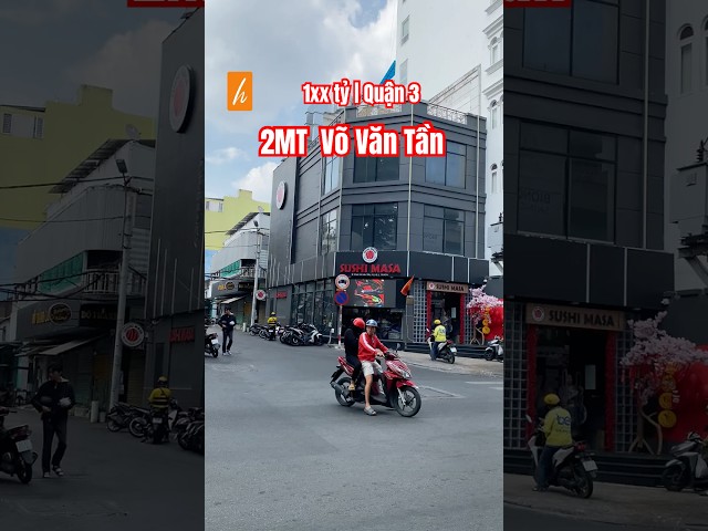 Nhà phố góc 2 MT Võ Văn Tần, quận 3 | 7.8x18m, 115m2 | giá 1xx tỷ