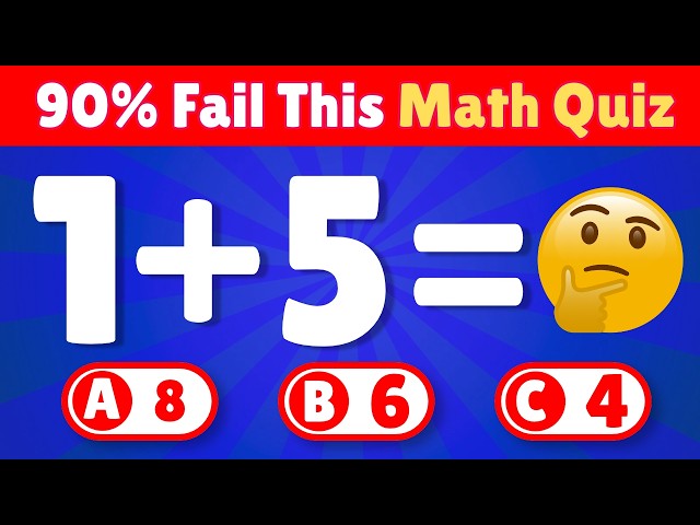 Can You Pass This Math Quiz? ⏰ Easy to Impossible 😱 Educational Videos for Kids