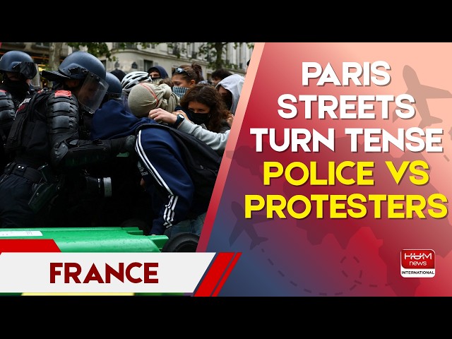 Police Clash with Protesters in Paris | France School Funding Protest | France Protest