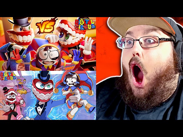 AI Bros (Eniac vs Caine Theme Song)【THE AMAZING DIGITAL CIRCUS FAN 3D MUSIC VIDEO】 #TADC REACTION!!!