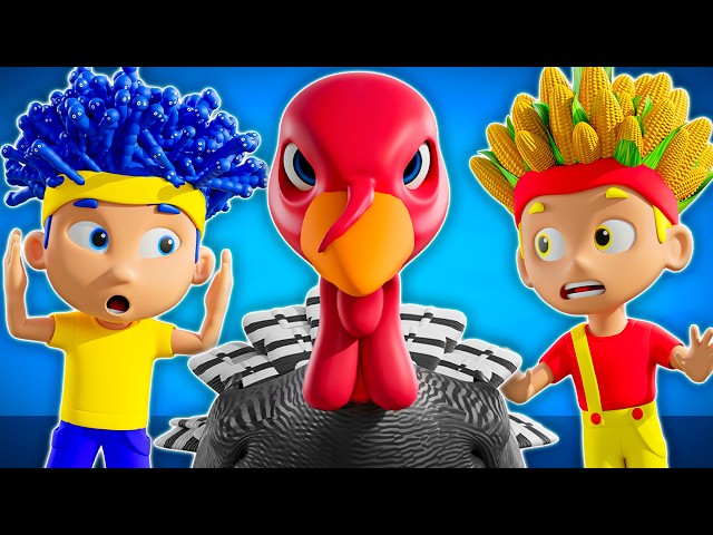 OMG! Crazy Turkey & Rooster! | D Billions Kids Songs