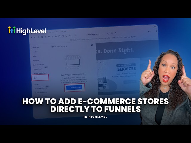 How to Add E-Commerce Stores Directly to Funnels in HighLevel