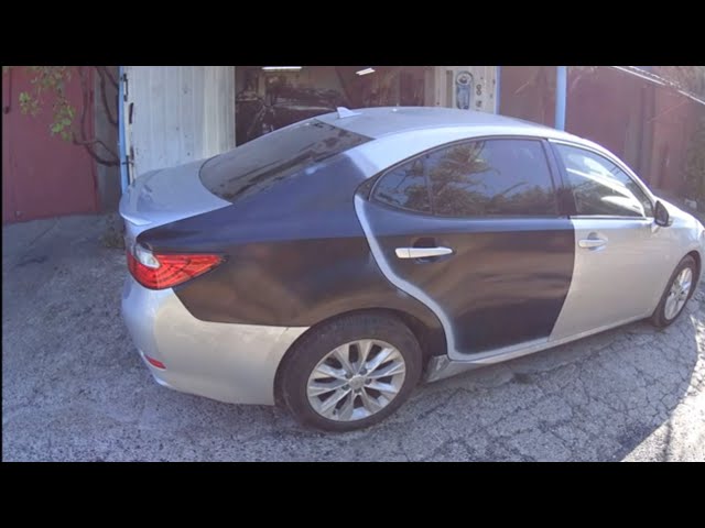 Rear fender replacement and door trim replacement on a Lexus ES 300h
