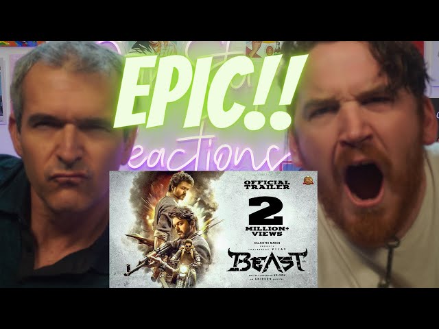 Beast - Official Trailer | Thalapathy Vijay | REACTION!!