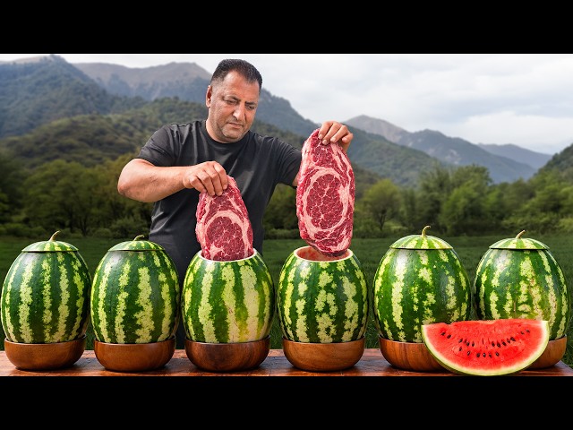 Juicy Ribeye Steak Sandwich with A Watermelon Marinade!