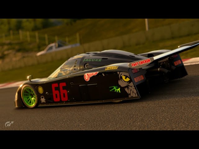 GT7 Tha Big Jaguar XJR-9  ..  Blue Moon Bay .. Racing in VR2 + MotionSensor  gettin it done.