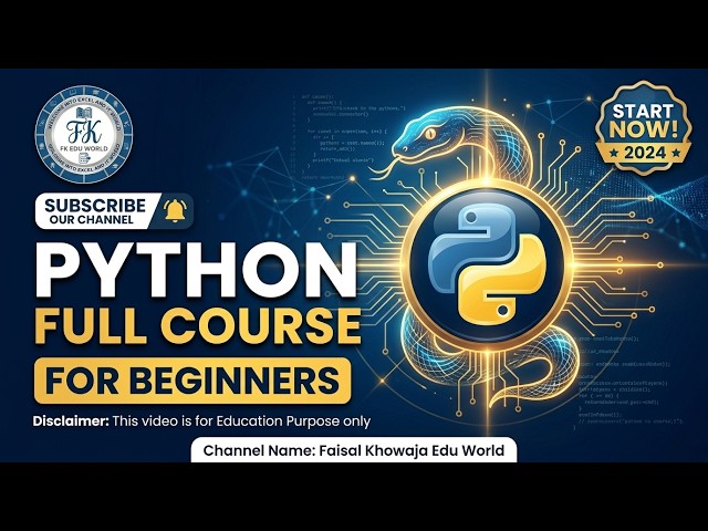 Python Programming Complete Course | Zero to Hero Tutorial for Beginners for 2026