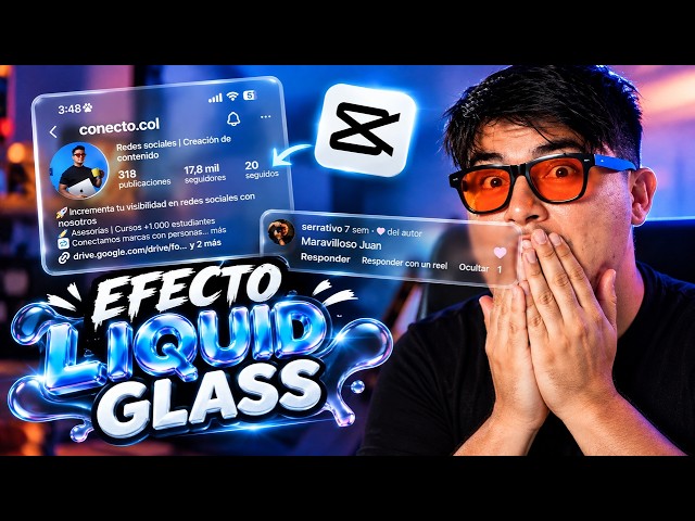 This is how you create the Liquid Glass effect in CapCut 🤯