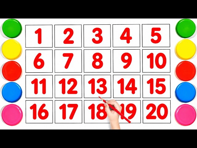Counting Numbers 1 to 20, ABC & 2D Shapes | Exciting Early Learning for Kids