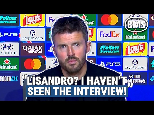 CARRICK: “LISANDRO? I HAVEN’T SEEN THE INTERVIEW!” 🤔 Atletico 2-0 Man Utd 🏆 Champions League
