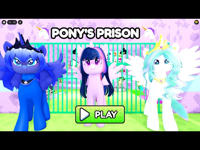 Pony's Prison Obby roblox Gameplay Walkthrough No Death