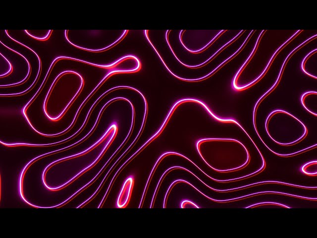 4K Hypnotic Neon Wave • Pink & Red Abstract Screensaver (2-Hour Seamless Loop)