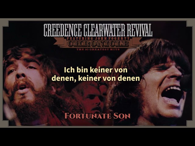 Creedence Clearwater Revival - Fortunate Son (German Lyric Video / Liedtext auf Deutsch)