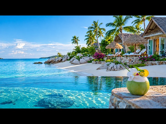 Tropical Beach Lounge - Relaxing Deep House Mix For Luxury Poolside Resort Chill Out