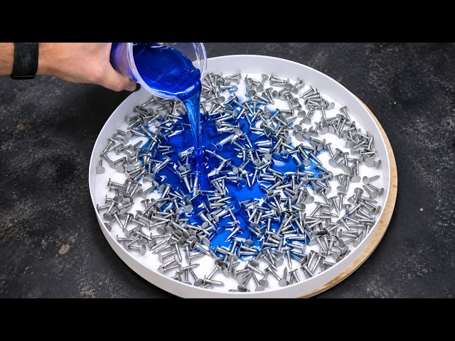 What Happens When You Turn Hundreds of Nails in Epoxy Resin?