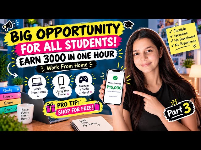 Best Online Earning Platforms for Students 💸| Work From Home, No Investment & No Experience Required