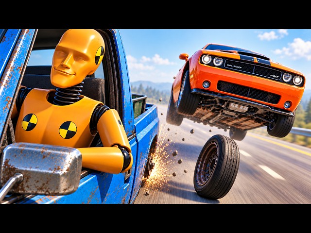 Mechanical Failures Cause Massive Crashes #1 | BeamNG Drive Cinematic Simulation