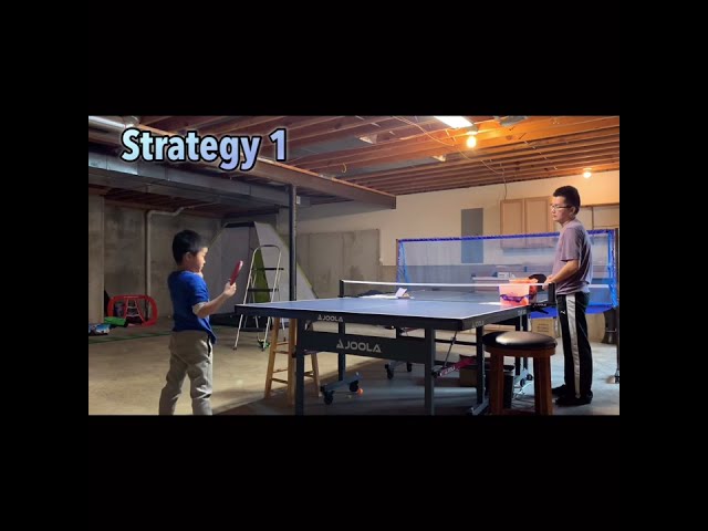 544. Teach Kids to Play Table Tennis: Backhand Flick Strategy Practice 乒乓球反手拧拉 战术练习