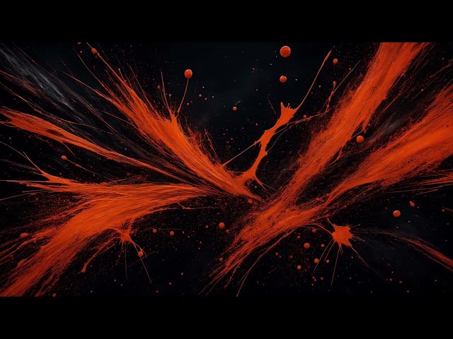 Orange Paint Splash Burst Seamless Loop 4K No Copyright