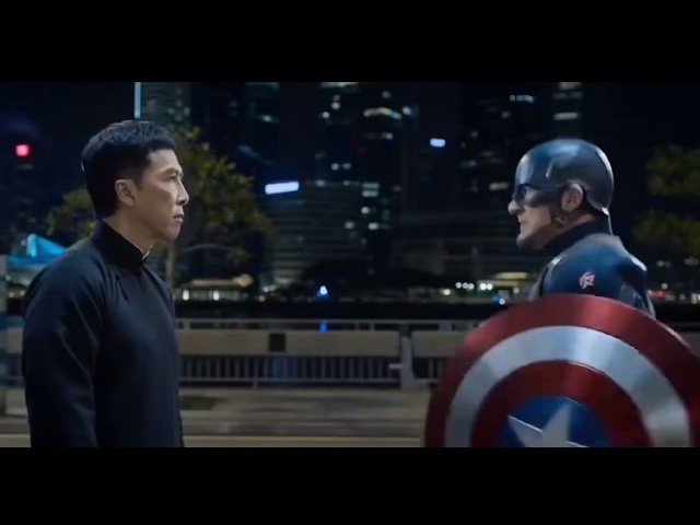 IP MAN vs CAPTAIN AMERICA ( AI Fight Scene)