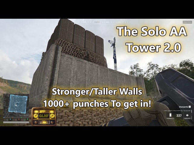 Wardogs - Solo AA Tower 2.0 - Higher Stronger Walls + Higher Tower For less supplies!