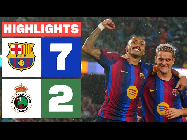 FC BARCELONA 7 - 2 R. RACING CLUB | HIGHLIGHTS LALIGA EA SPORTS
