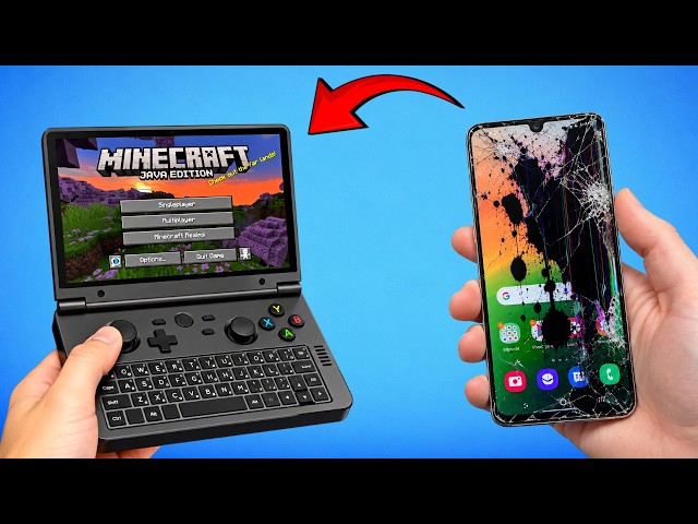 I Turned a Broken Phone Into a Handheld Gaming Laptop!