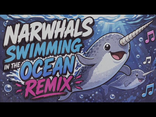 Narwhals Swimming In The Ocean (Remix)